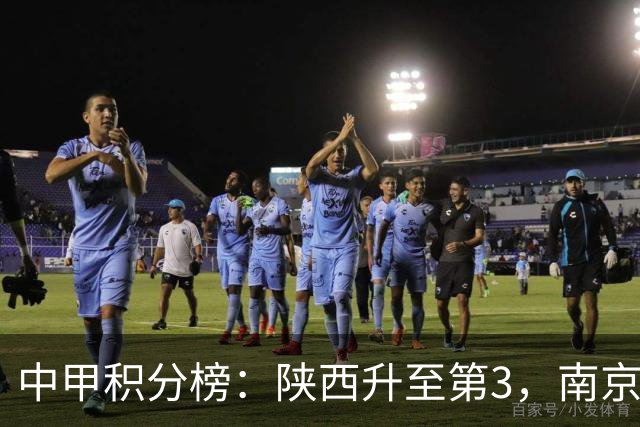 中甲积分榜：陕西升至第3，南京 苏州 定南末轮力争避保级附加赛